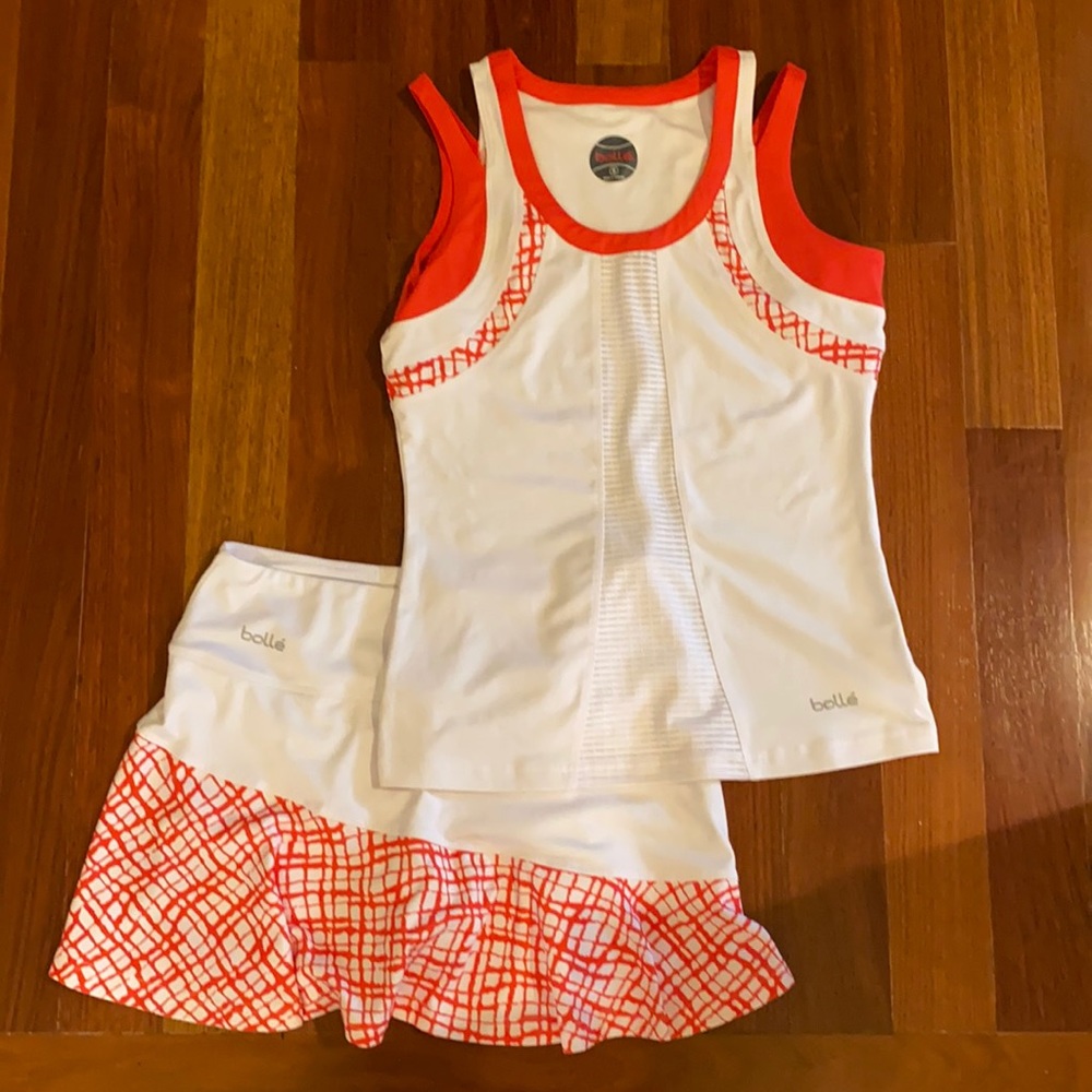 Bolle NWOT tennis skirt and tank .Never worn. Size Small.  Set